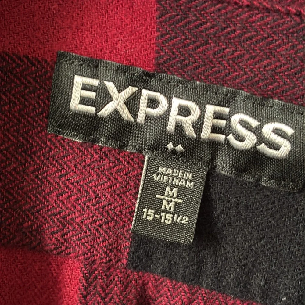 Express Men's Plaid Flannel Shirt
